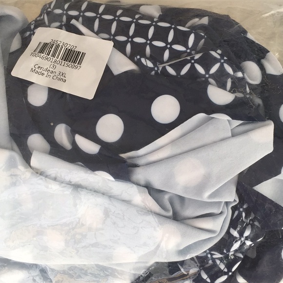 Polka Dot Flounce Bikini Set Plus Size Blue - Picture 6 of 6